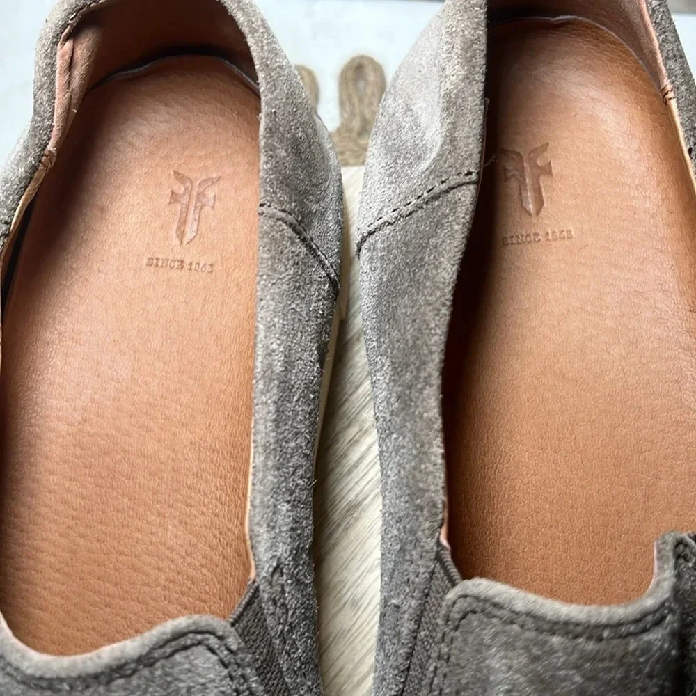 Frye Gemma Cap Suede Loafer 8 Fall Casual Leather Brown Tan Minimalist‎